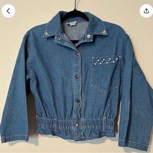 Vintage 90s Denim Cropped Jacket